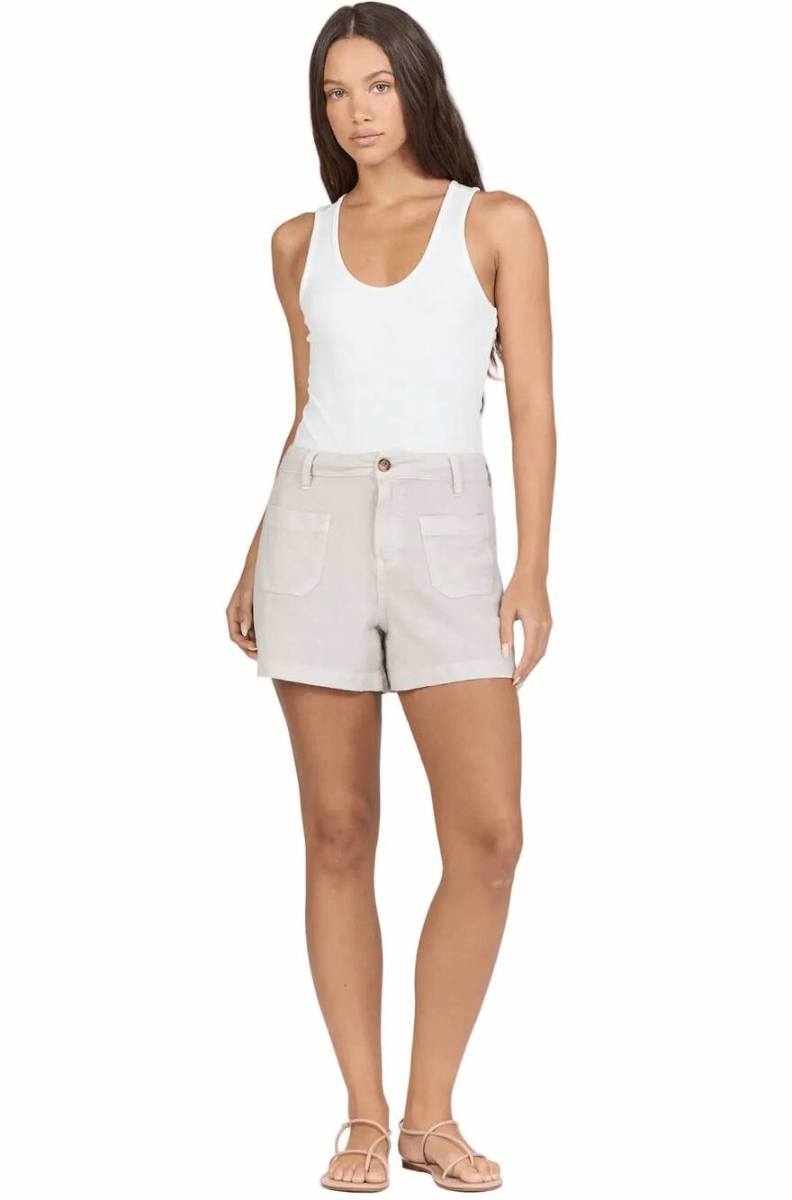NEW DEAR JOHN DENIM carlisle high waist shorts in stone